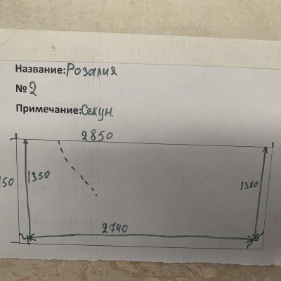 Слэб из мрамора Розалия (Rosalia) №2 